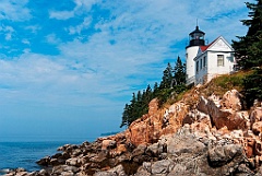 Bass Harbor Lighthouse in Acadia Park in Maine